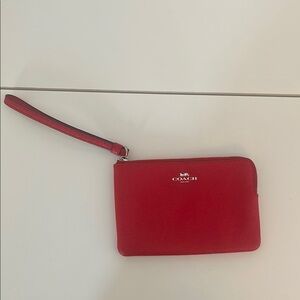Coach Red Wristlet